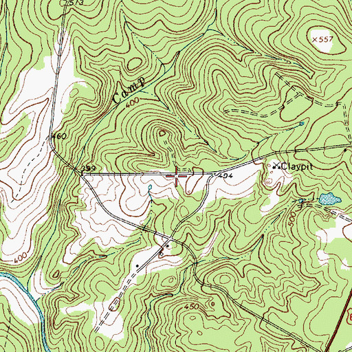 Topographic Map of Kershaw Division, SC