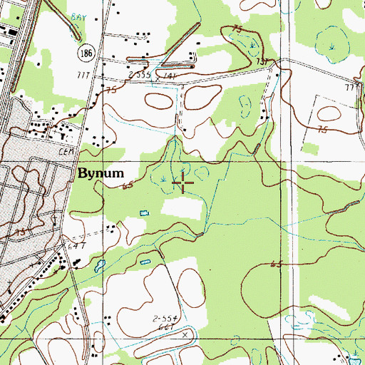 Topographic Map of Kingstree Division, SC