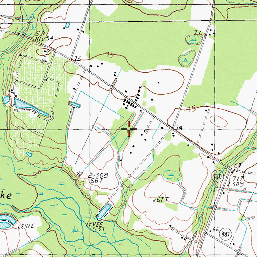 Topographic Map of Lake City-Scranton Division, SC