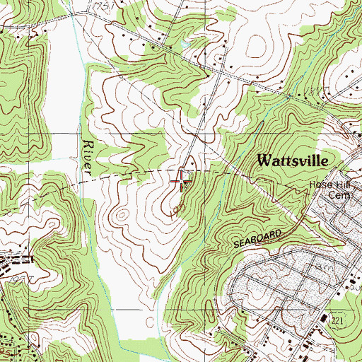 Topographic Map of Laurens Division, SC