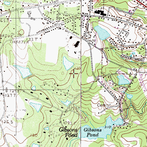 Topographic Map of Lexington Division, SC