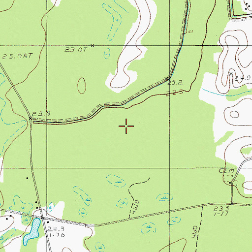Topographic Map of Lodge Division, SC