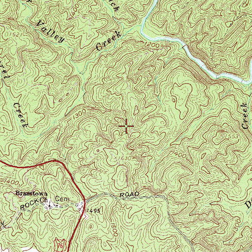 Topographic Map of Long Creek Division, SC