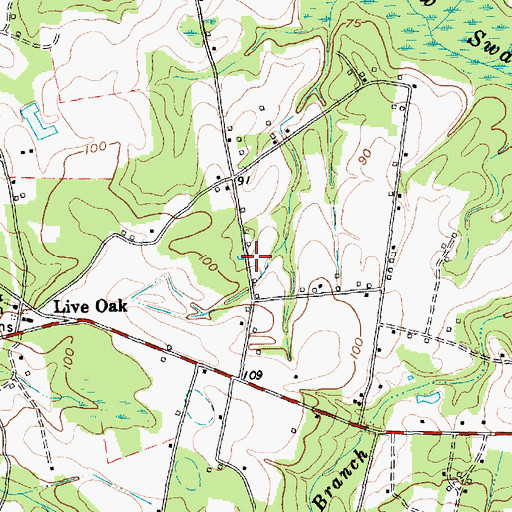 Topographic Map of Loris Division, SC