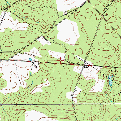 Topographic Map of Mount Pisgah Division, SC