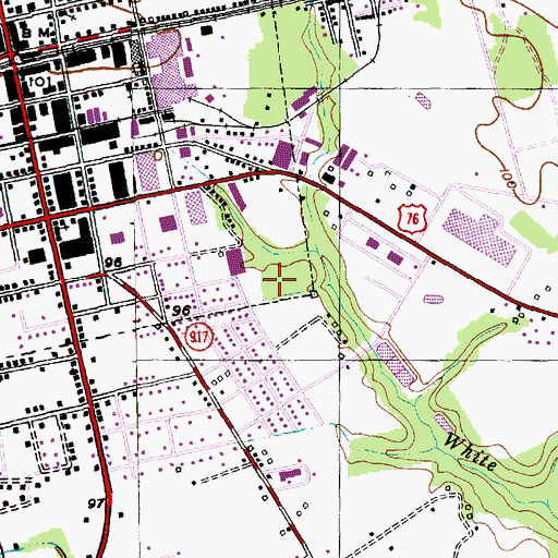 Topographic Map of Mullins Division, SC