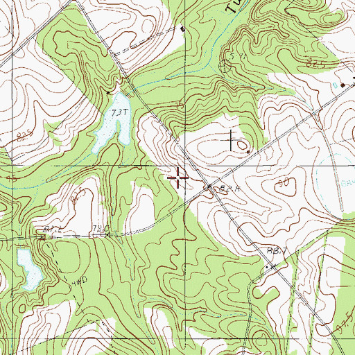 Topographic Map of Neeses Division, SC