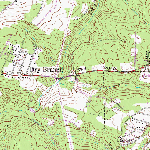 Topographic Map of New Ellenton Division, SC