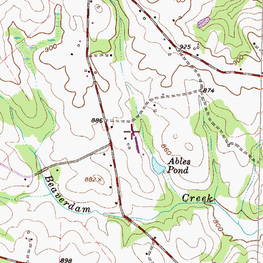 Topographic Map of Oakway Division, SC