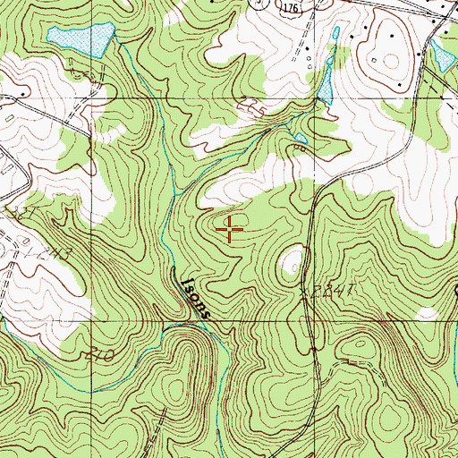 Topographic Map of Pacolet Division, SC