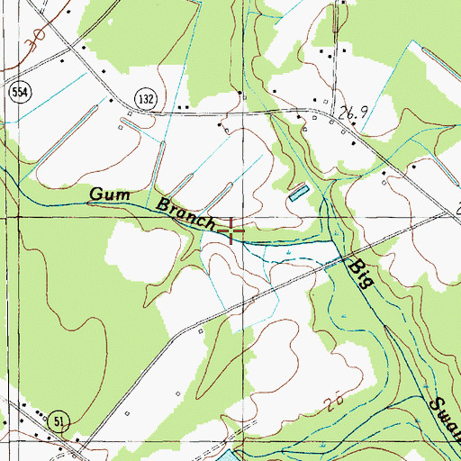 Topographic Map of Pamplico Division, SC