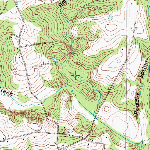 Topographic Map of Pauline Division, SC