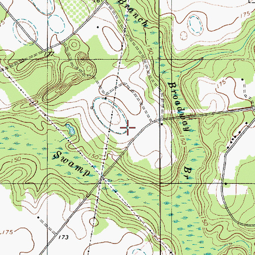 Topographic Map of Paxville Division, SC