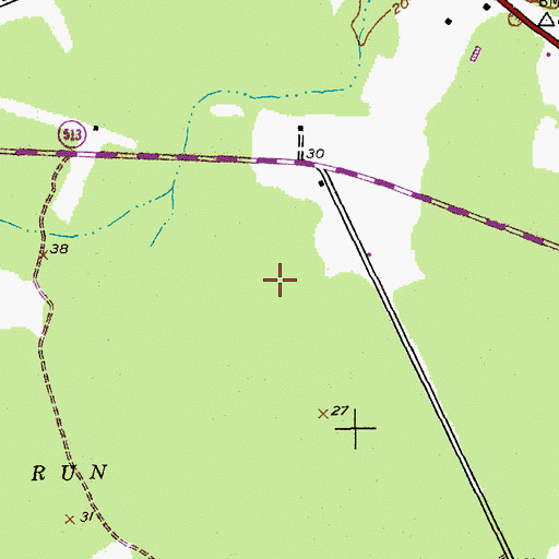 Topographic Map of Pleasant Hill-Folly Grove Division, SC