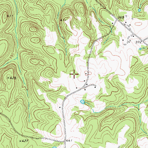 Topographic Map of Pomaria Division, SC