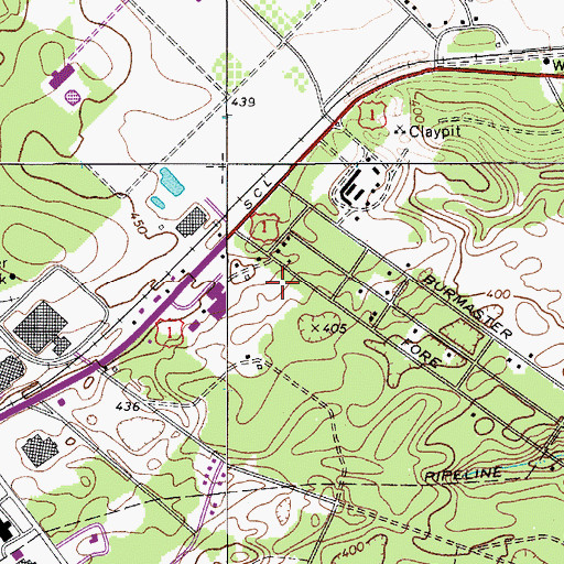 Topographic Map of Pontiac Division, SC