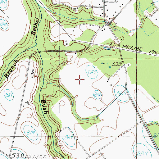 Topographic Map of Privateer Division, SC