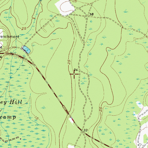 Topographic Map of Ridgeland Division, SC