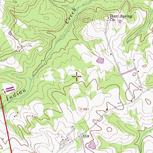 Topographic Map of Ridge Spring Division, SC