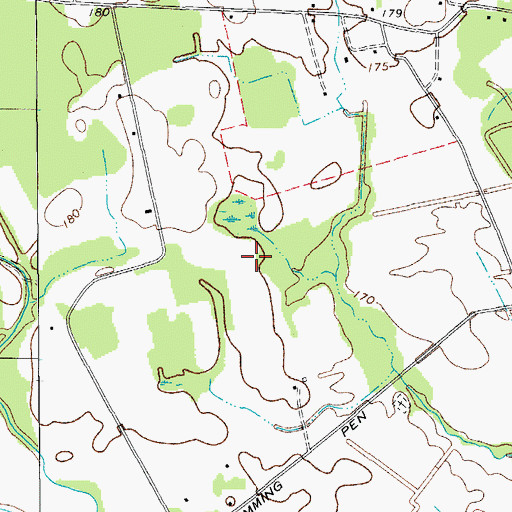 Topographic Map of Saint Charles Division, SC