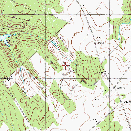 Topographic Map of Saint Matthews Division, SC