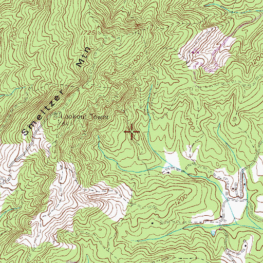 Topographic Map of Salem Division, SC