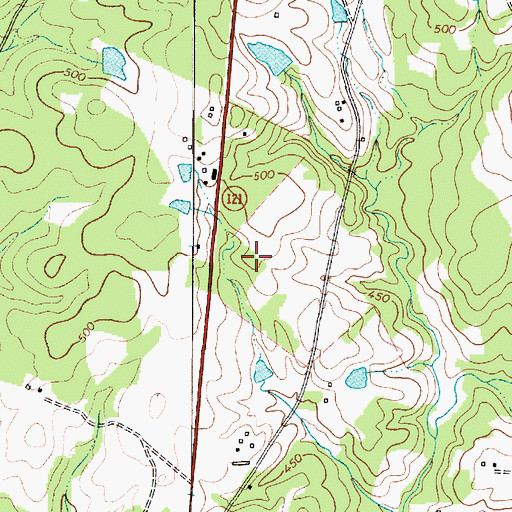 Topographic Map of North Saluda Division, SC