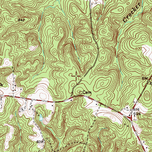 Topographic Map of Saratt Division, SC