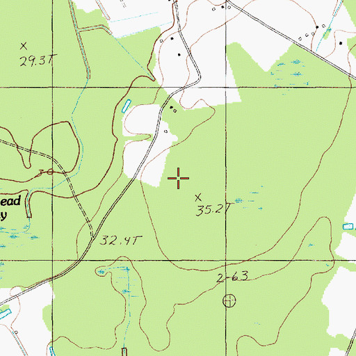 Topographic Map of Sardinia Division, SC