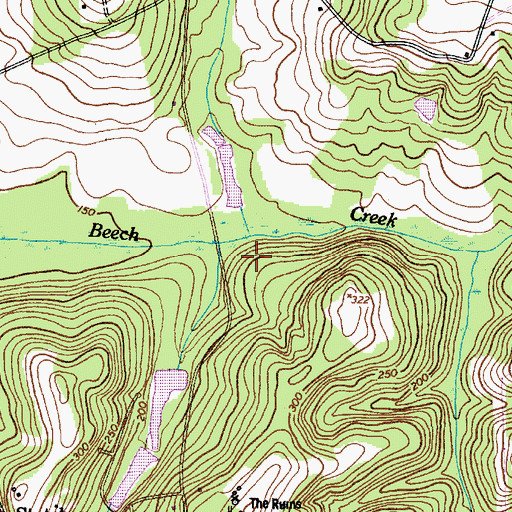 Topographic Map of Shaw Air Force Base-Horatio Division, SC