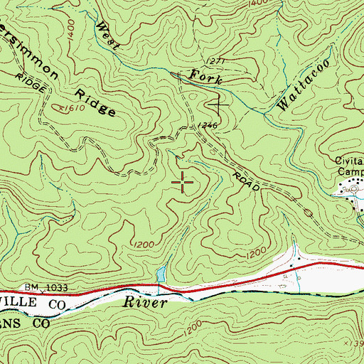 Topographic Map of Slater-Marietta Division, SC