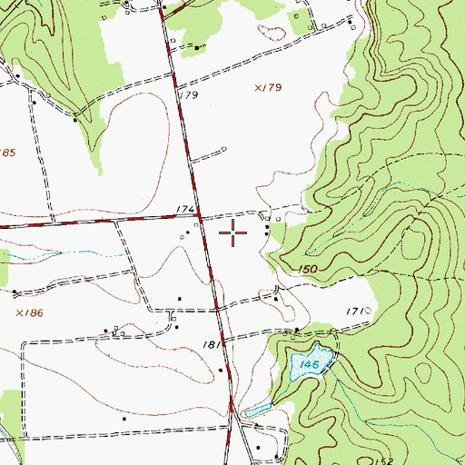 Topographic Map of Society Hill Division, SC
