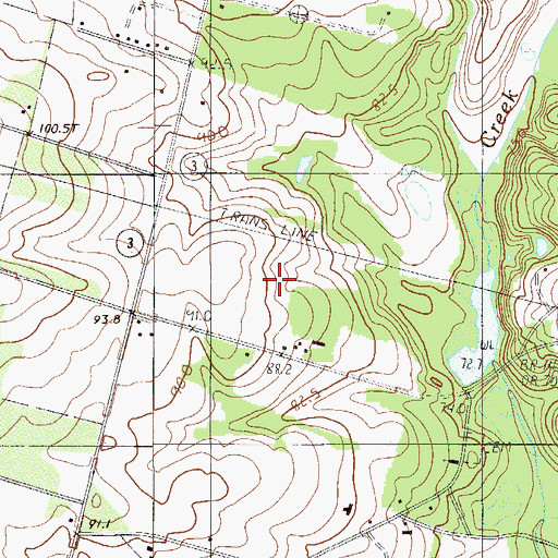 Topographic Map of Springfield Division, SC