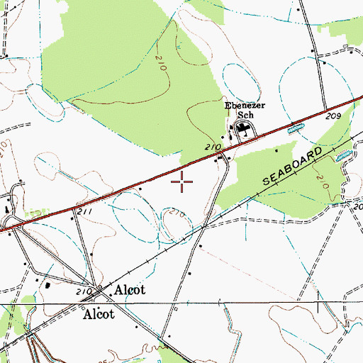 Topographic Map of Stokes Bridge-Cypress Crossroads Division, SC