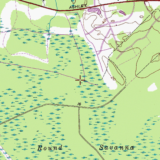 Topographic Map of Summerville Division, SC