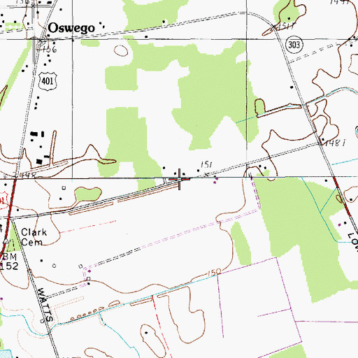 Topographic Map of Sumter Northeast Division, SC