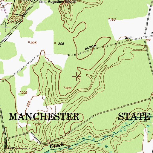 Topographic Map of Sumter Southwest Division, SC