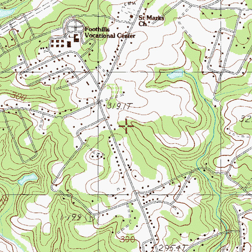 Topographic Map of Taylors Division, SC
