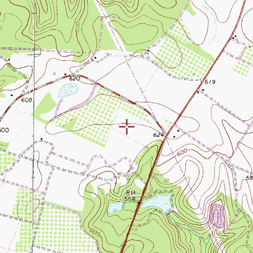 Topographic Map of Trenton Division, SC