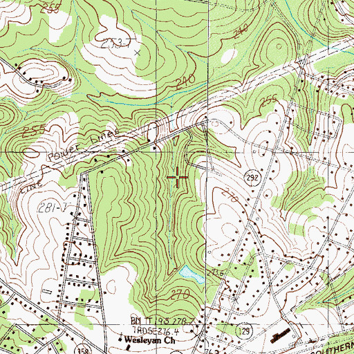Topographic Map of Wellford Division, SC