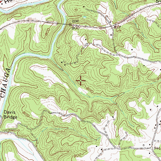 Topographic Map of Westminster Division, SC