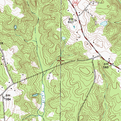 Topographic Map of West Springs Division, SC