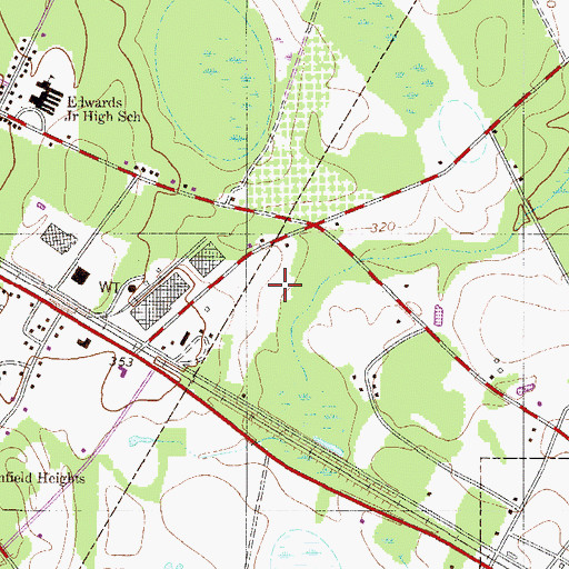 Topographic Map of Williston Division, SC