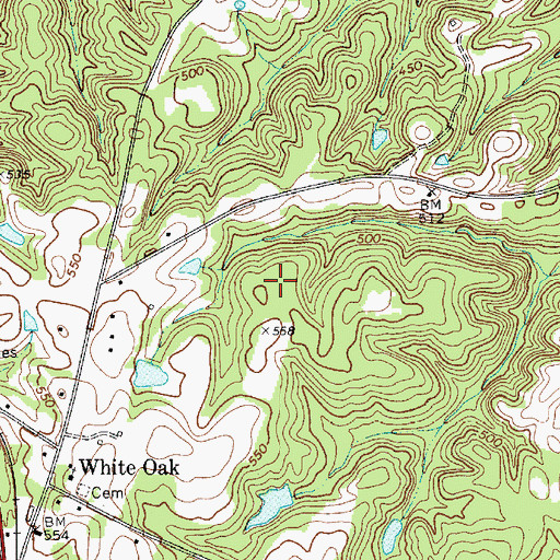 Topographic Map of Winnsboro North Division, SC