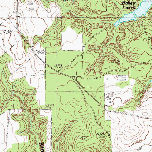 Topographic Map of Aiken-Neuville Division, TX