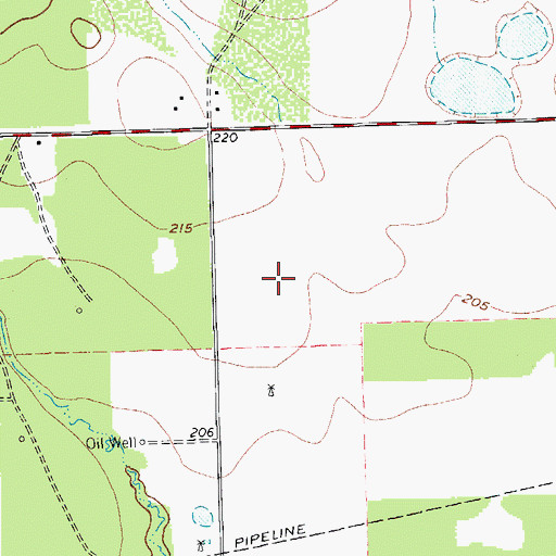 Topographic Map of Alice Division, TX