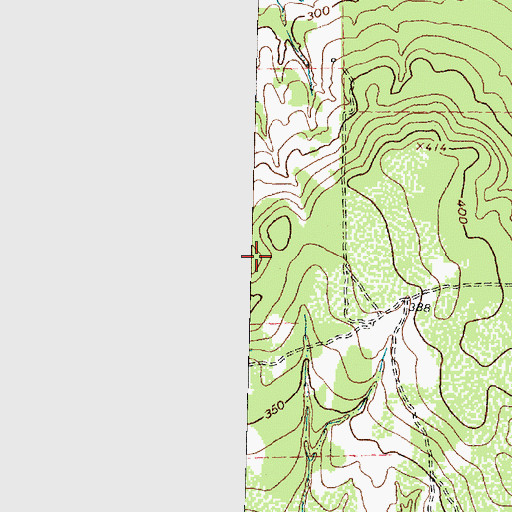 Topographic Map of Anderson-Bedias Division, TX