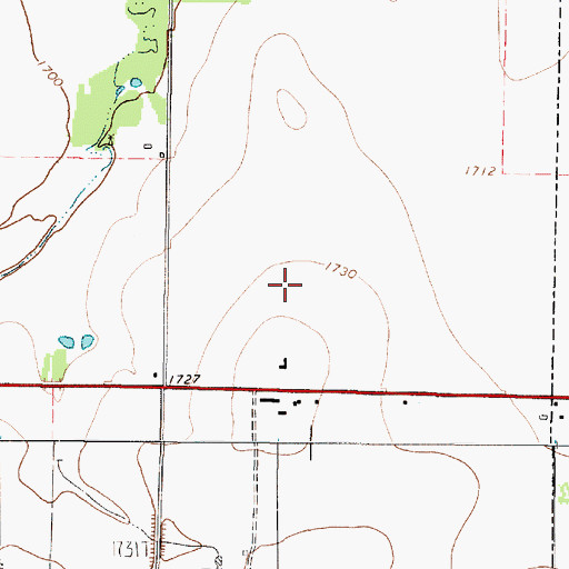 Topographic Map of Anson Division, TX
