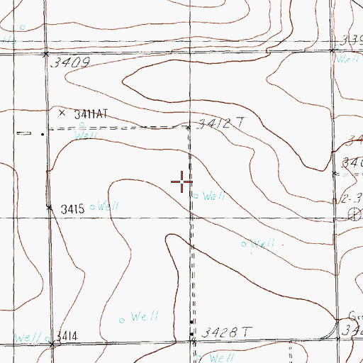 Topographic Map of Anton Division, TX