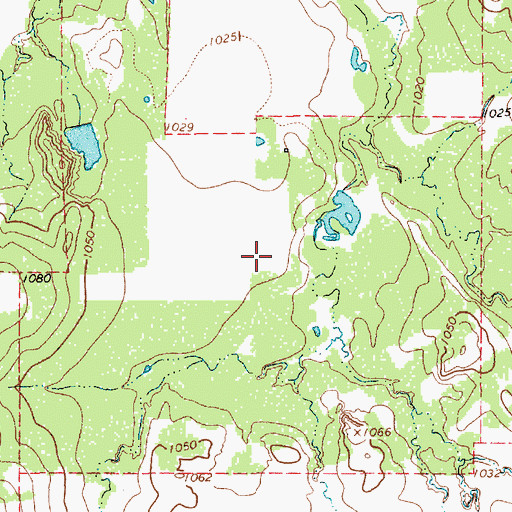 Topographic Map of Archer City Division, TX